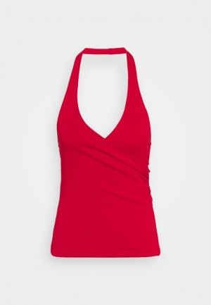 Anna Field Top T-shirts Dames Rood | 5309-IULYV