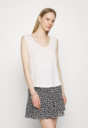 Anna Field Top T-shirts Dames Wit | 0241-FNODW