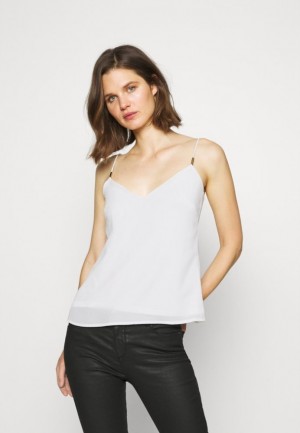 Anna Field Top T-shirts Dames Wit | 5260-CYZVA