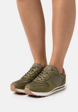 Anna Field Trainers Sneakers Dames Khaki | 5932-EIKFZ