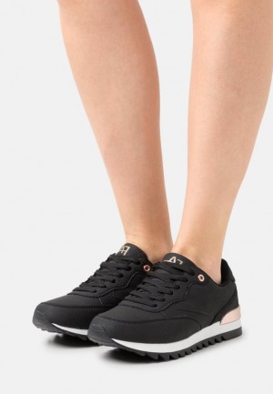 Anna Field Trainers Sneakers Dames Zwart | 8046-MVJIQ