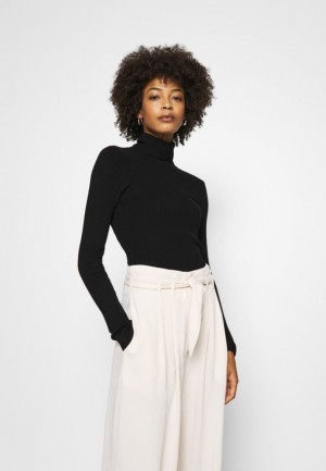 Anna Field Turtle Neck Jumper Pullover Dames Zwart | 3852-HTCOU