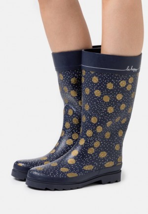 Anna Field Wellies Laarzen Dames Donkerblauw | 5931-TYVBJ