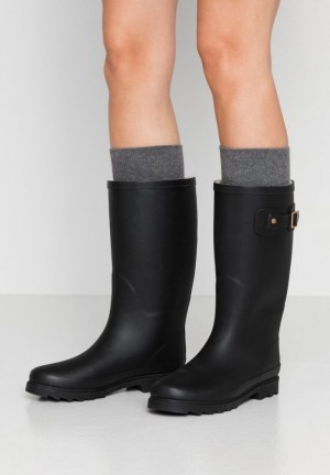 Anna Field Wellies Laarzen Dames Zwart | 1243-TJCBW