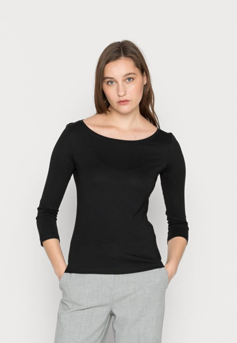 Anna Field 2 Pack Long Sleeved Top T-shirts Dames Donkerrood | 2159-RJPVX