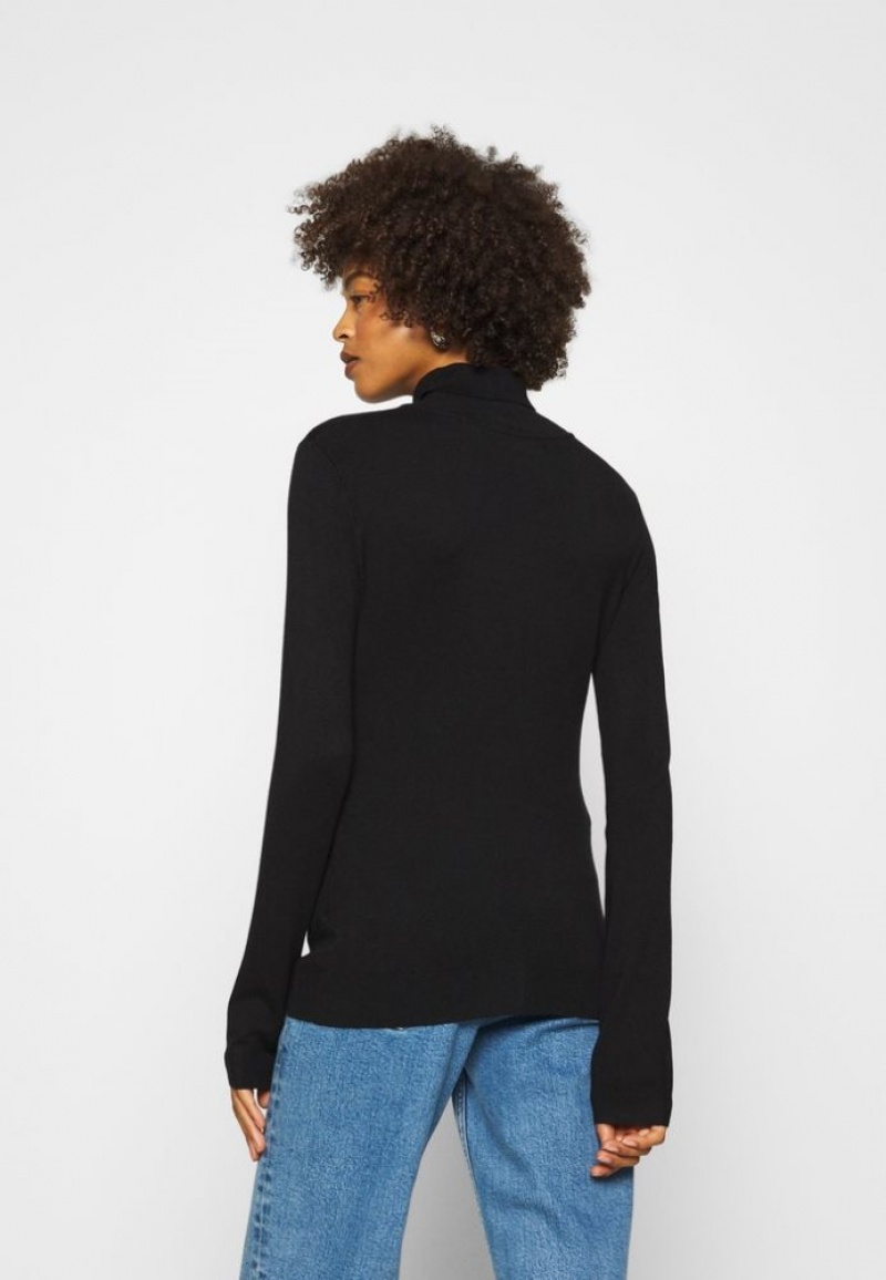 Anna Field Basic Turtle Neck Jumper Pullover Dames Zwart | 8619-QLSFE