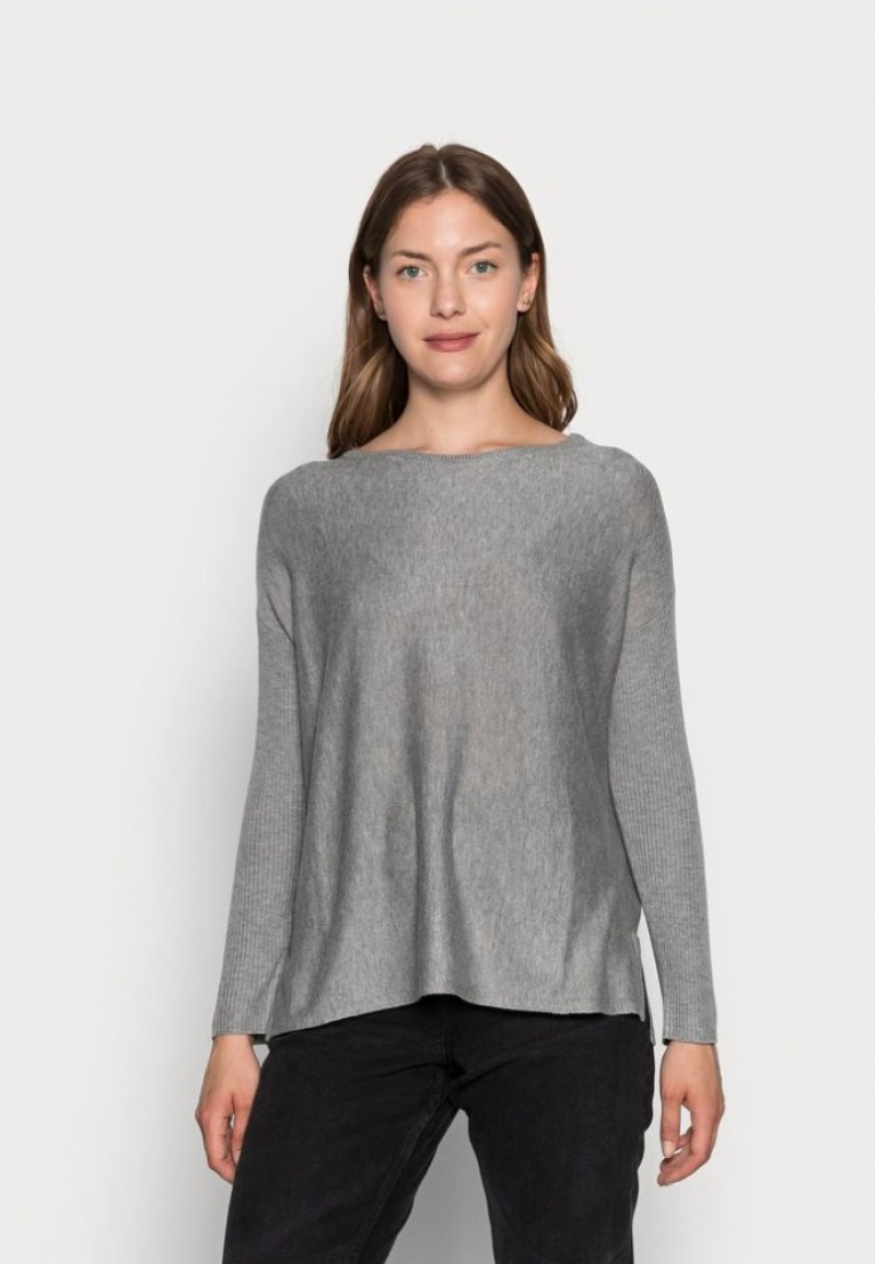 Anna Field Batwing Jumper Boatneck Jumper Pullover Dames Grijs | 6497-GMICH