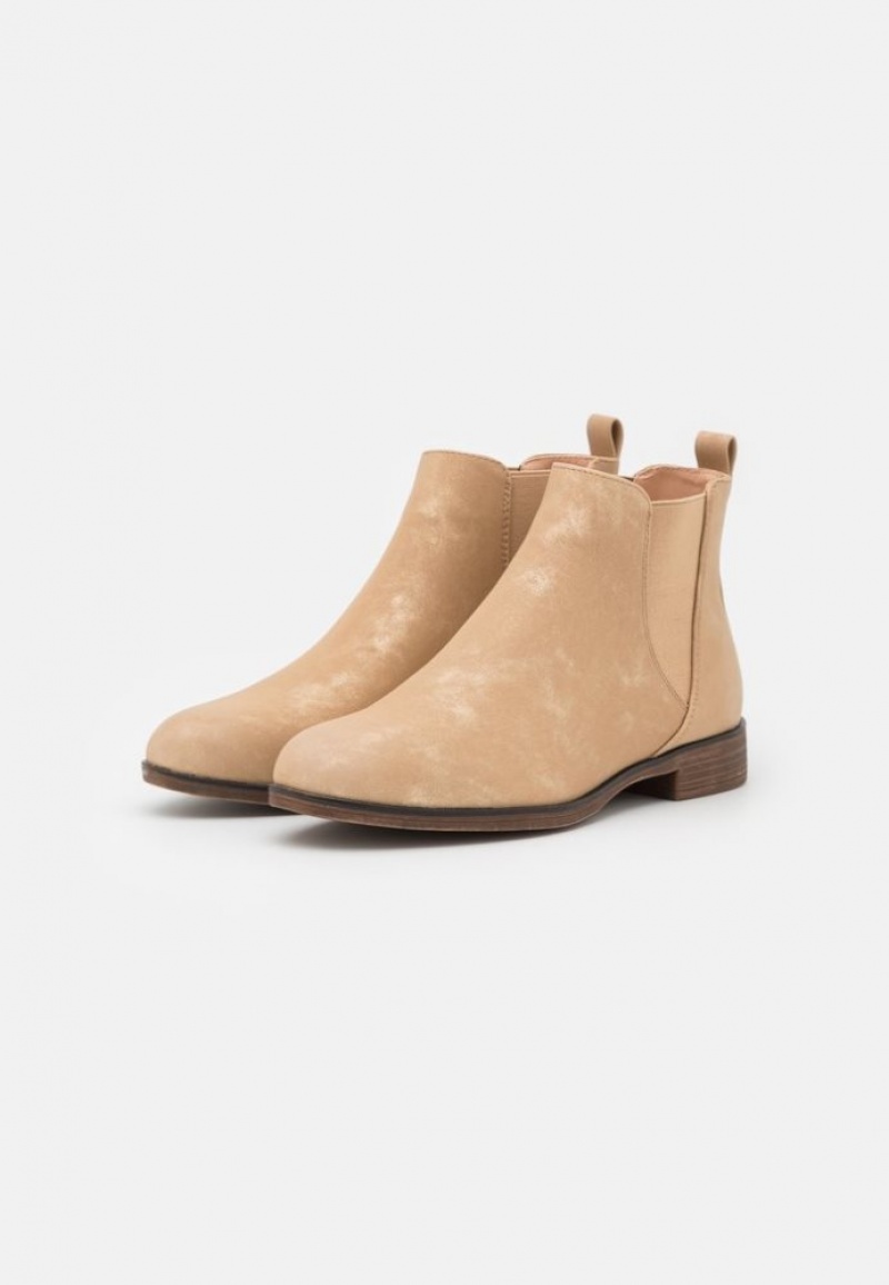 Anna Field Comfort Ankle Boots Enkellaarzen Dames Goud | 3975-DUOFQ