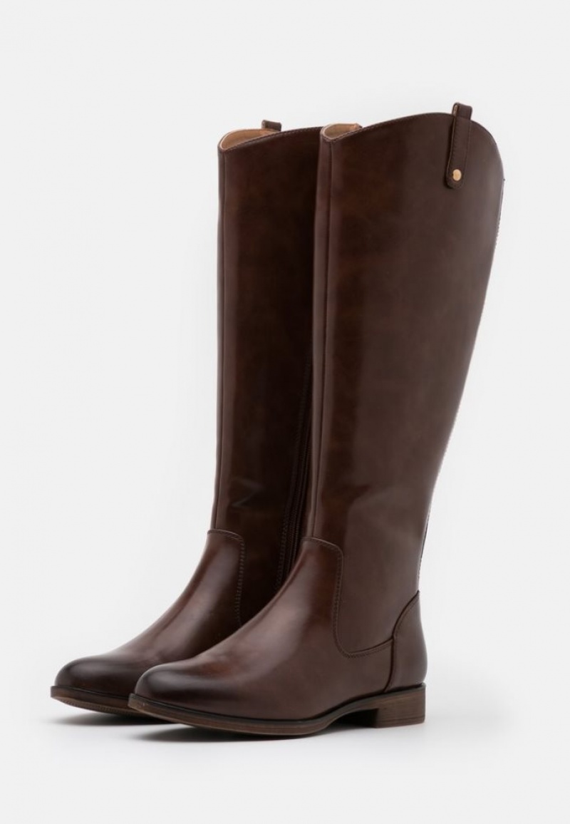 Anna Field Comfort Boots Laarzen Dames Bruin | 4950-OJCRE