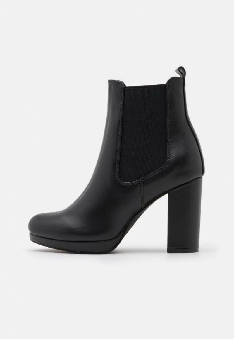 Anna Field High Hak Ankle Boots Enkellaarzen Dames Zwart | 3926-QKACL