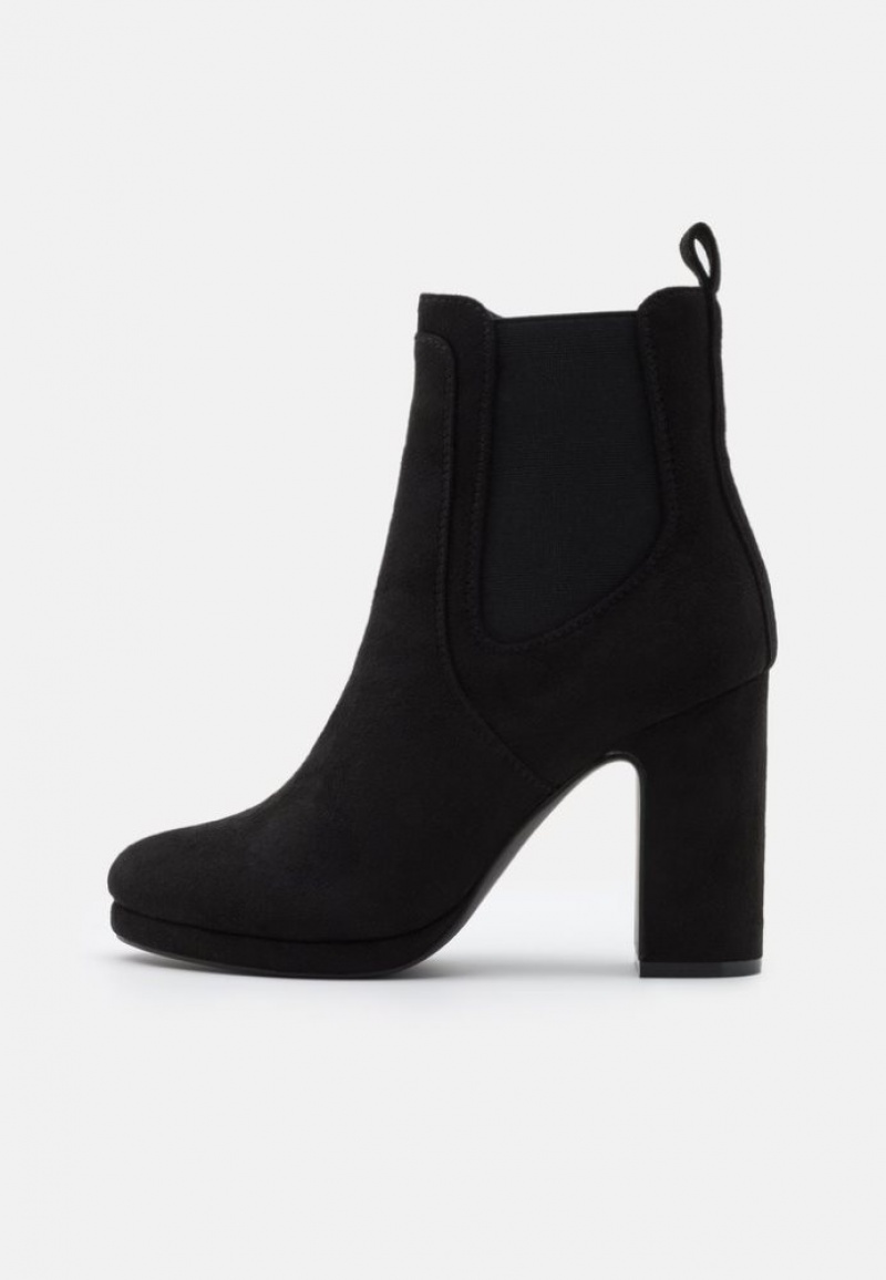 Anna Field High Hak Ankle Boots Enkellaarzen Dames Zwart | 2139-UFJLT