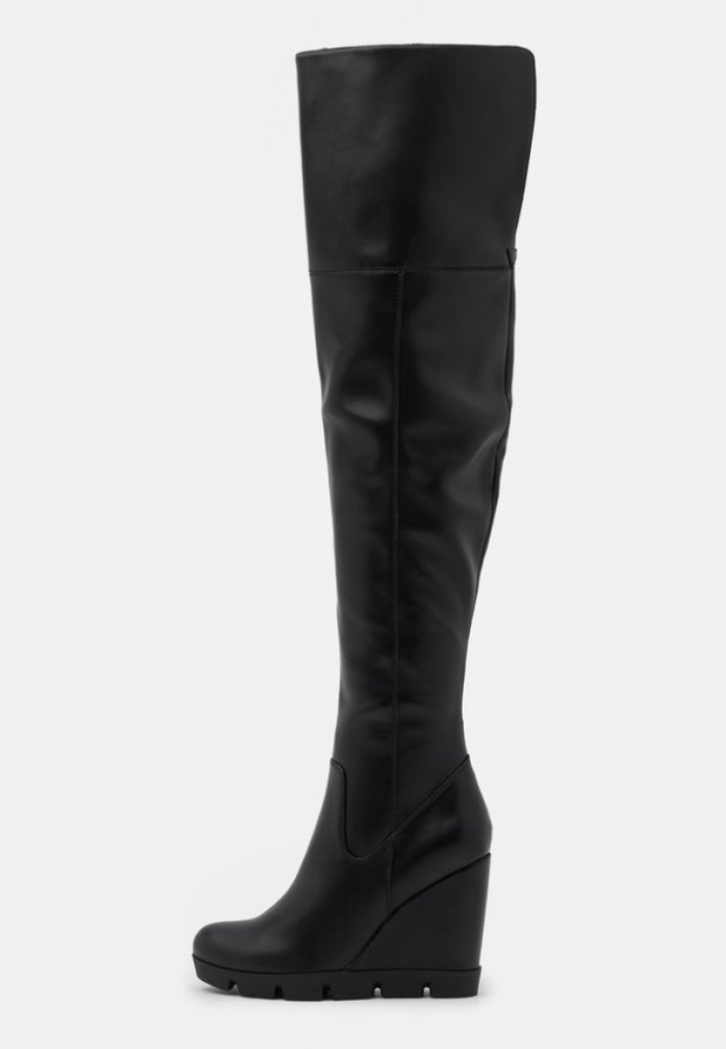 Anna Field High Hak Boots Laarzen Dames Zwart | 6028-XLEQF