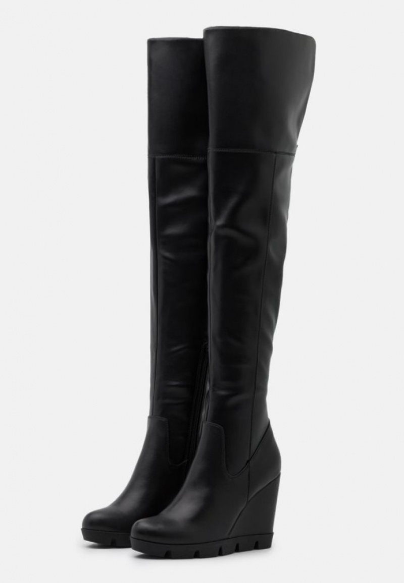 Anna Field High Hak Boots Laarzen Dames Zwart | 6028-XLEQF