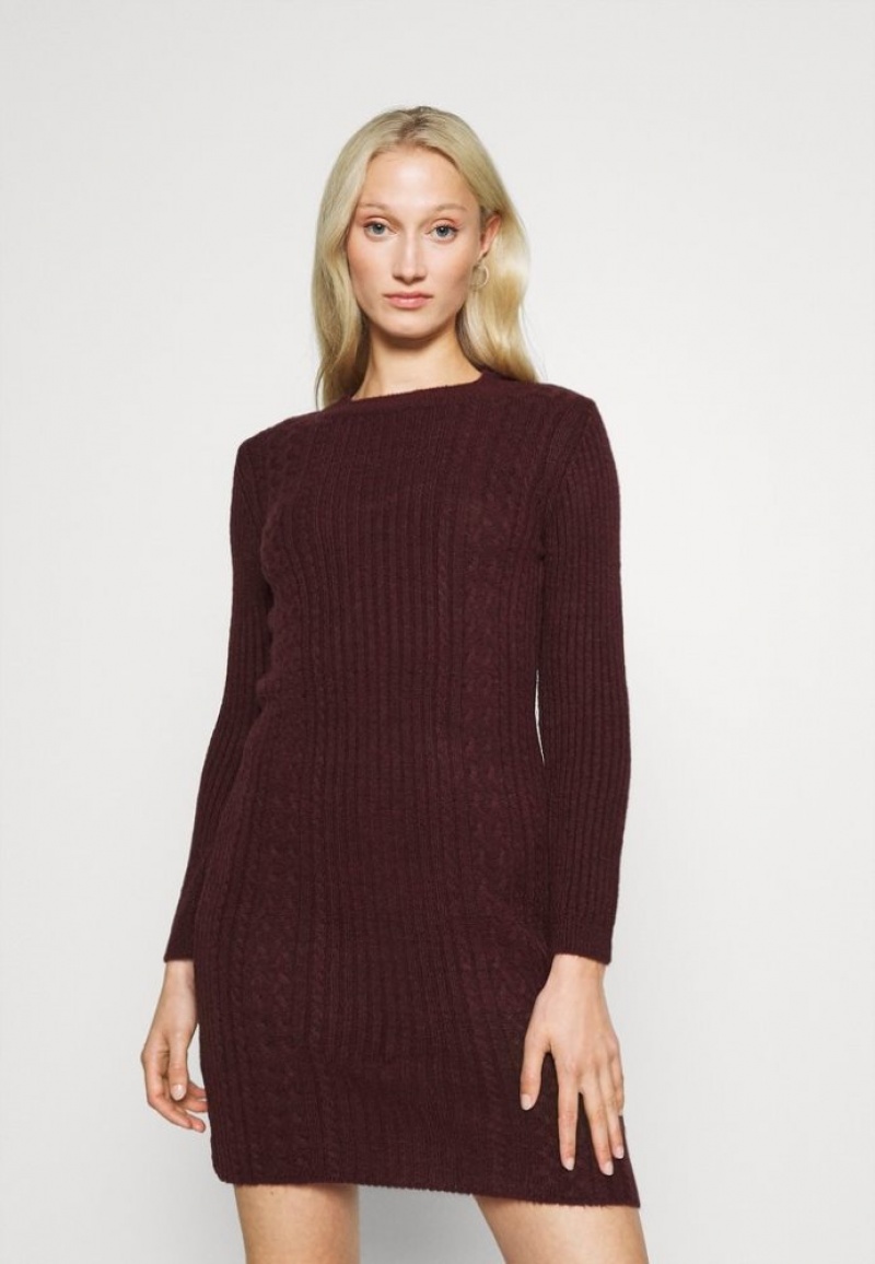 Anna Field Jumper Jurken Jurk Dames Bordeaux | 1862-RMQTS