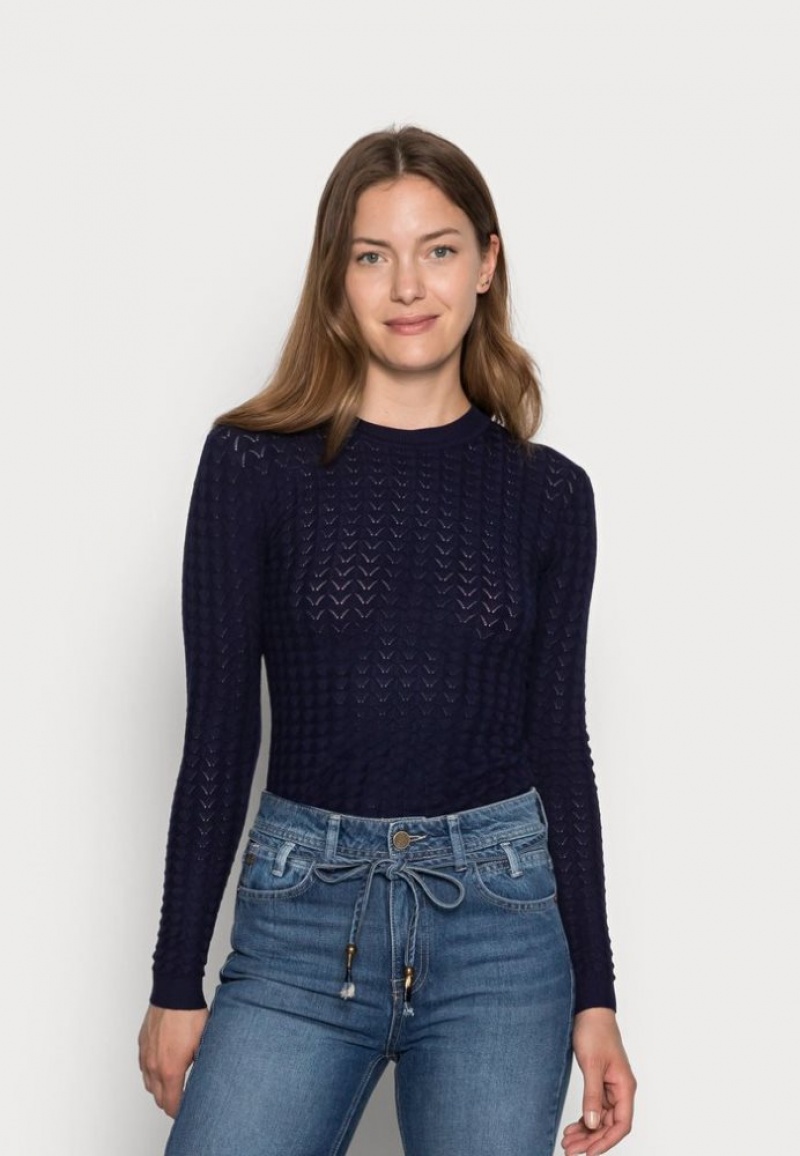 Anna Field Jumper Pullover Dames Donkerblauw | 4507-MDLXT