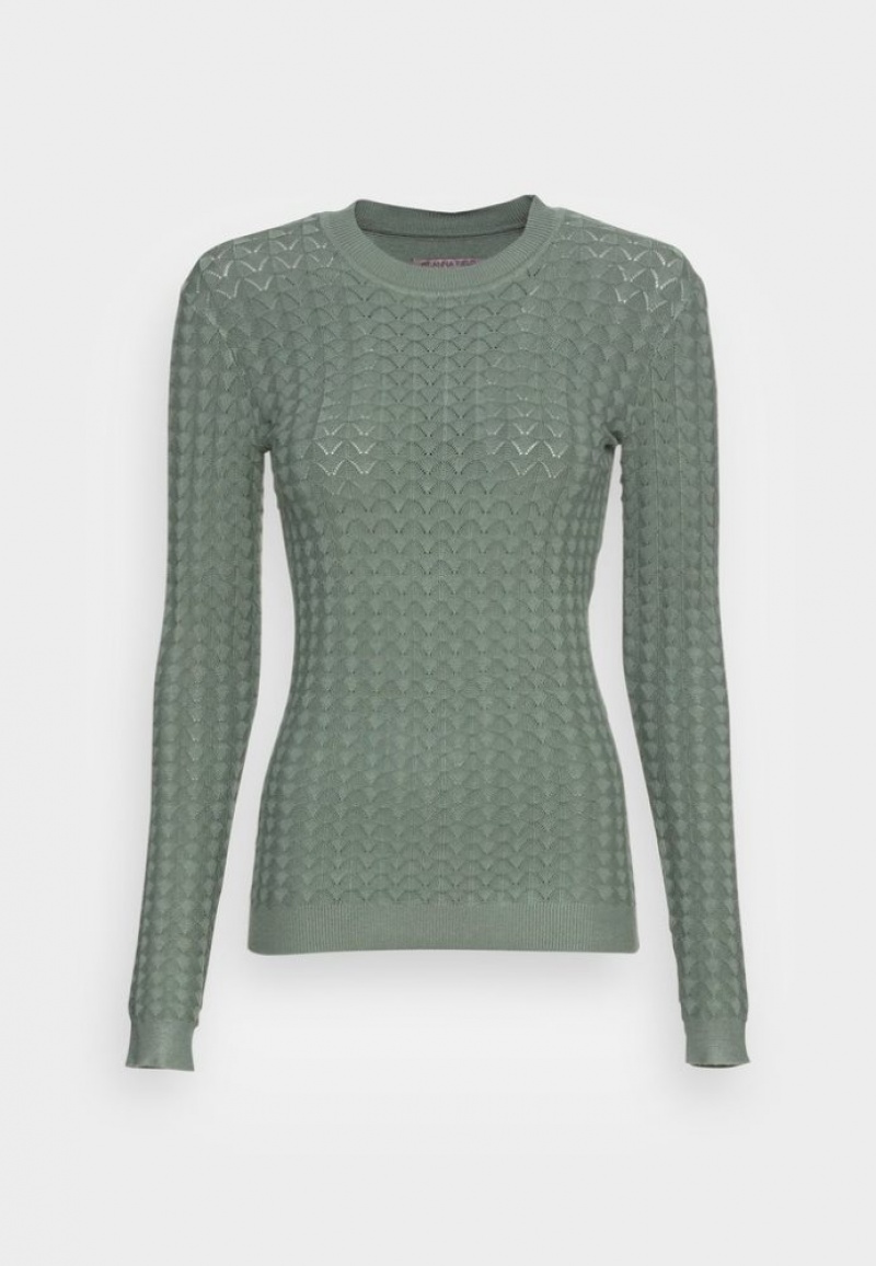 Anna Field Jumper Pullover Dames Groen | 3621-YNQJT