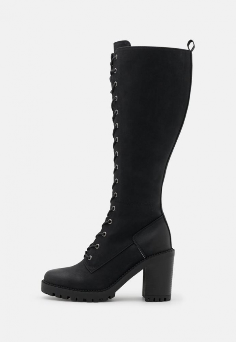 Anna Field Kanten Up Boots Laarzen Dames Zwart | 8925-XGLUI