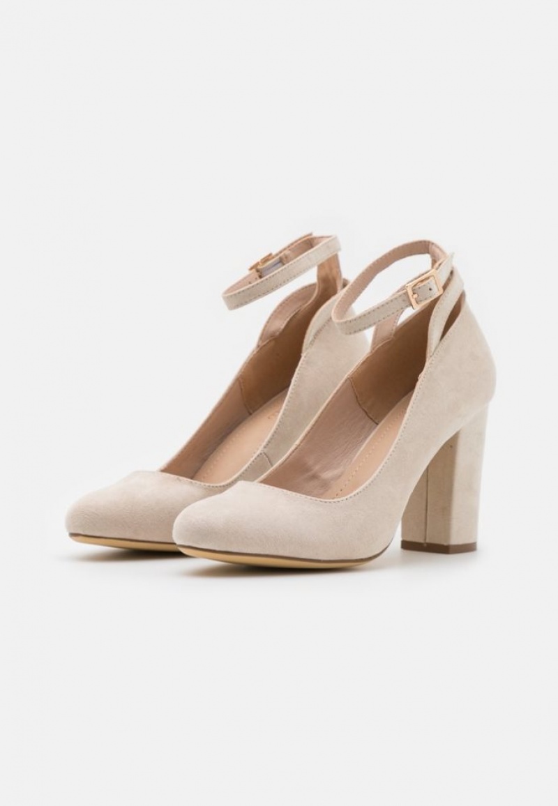 Anna Field Klassieke Heels Hakken Dames Grijs Bruin | 3906-MRTDE