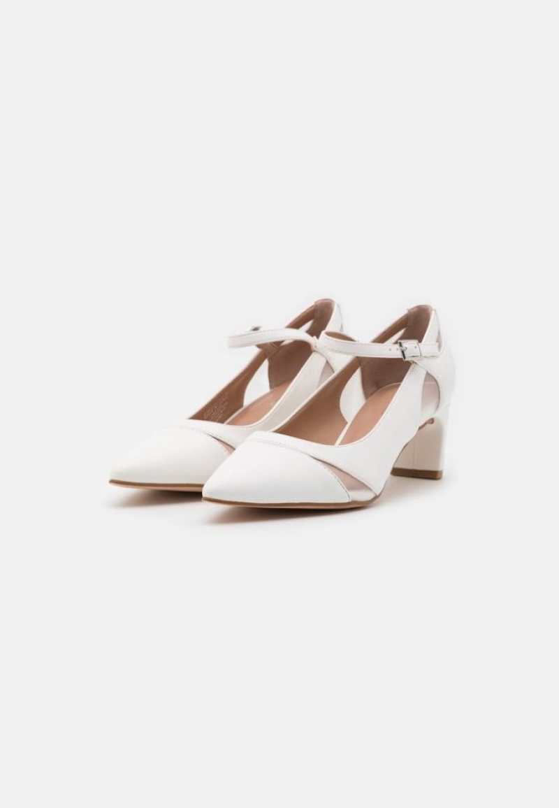 Anna Field Klassieke Heels Hakken Dames Wit | 6815-GVYQR