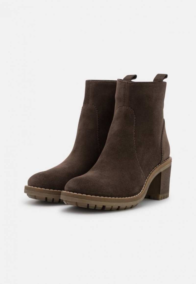 Anna Field Leren Klassieke Ankle Boots Enkellaarzen Dames Bruin | 4031-WIPAU