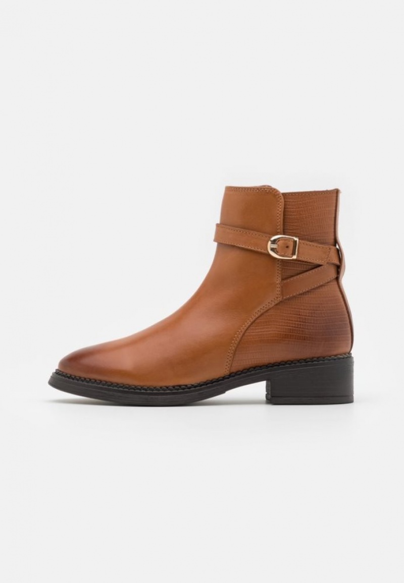 Anna Field Leren Klassieke Ankle Boots Enkellaarzen Dames Bruin | 1906-UFHDW