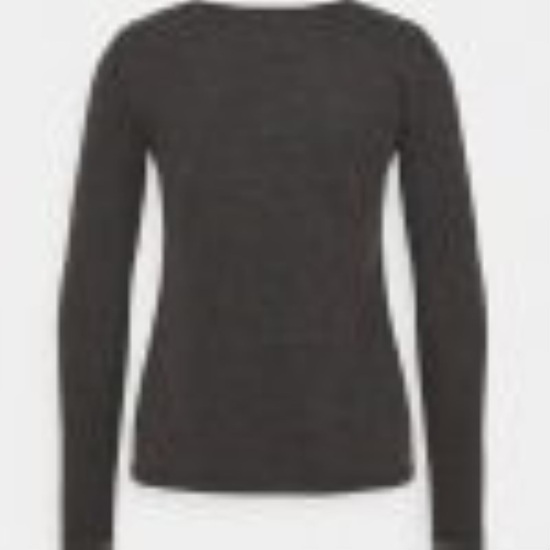 Anna Field Long Sleeved Top T-shirts Dames Donkergrijs | 4621-PTWHE