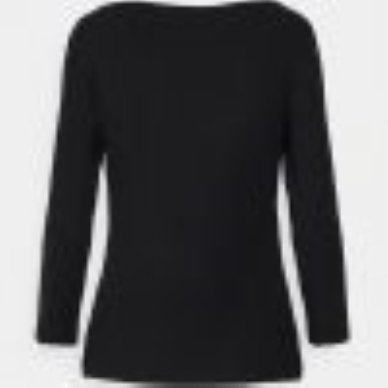 Anna Field Long Sleeved Top T-shirts Dames Zwart | 2793-GXRYE