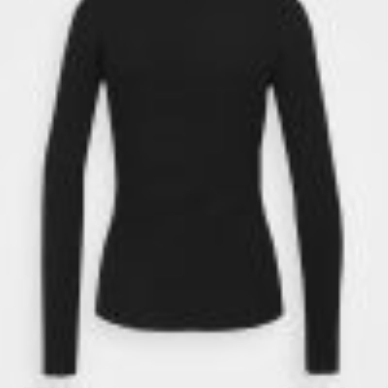 Anna Field Long Sleeved Top T-shirts Dames Zwart | 8923-WLICY