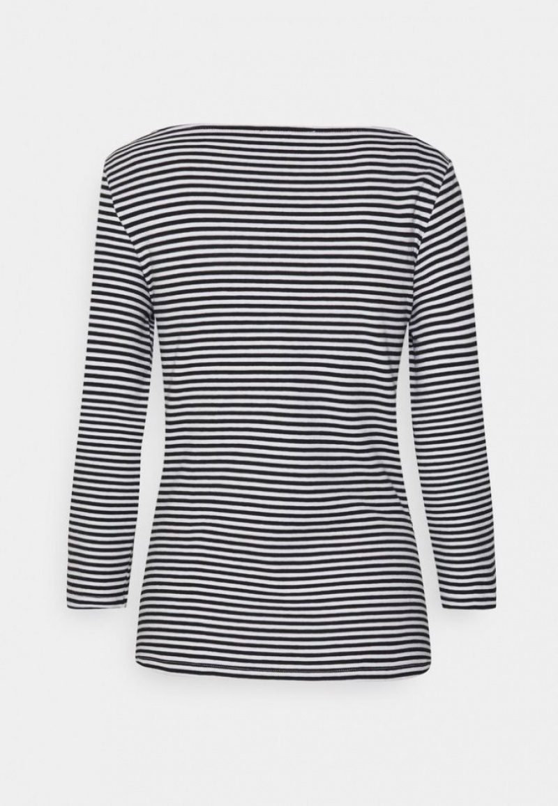 Anna Field Long Sleeved Top T-shirts Dames Zwart | 6019-ACSBW