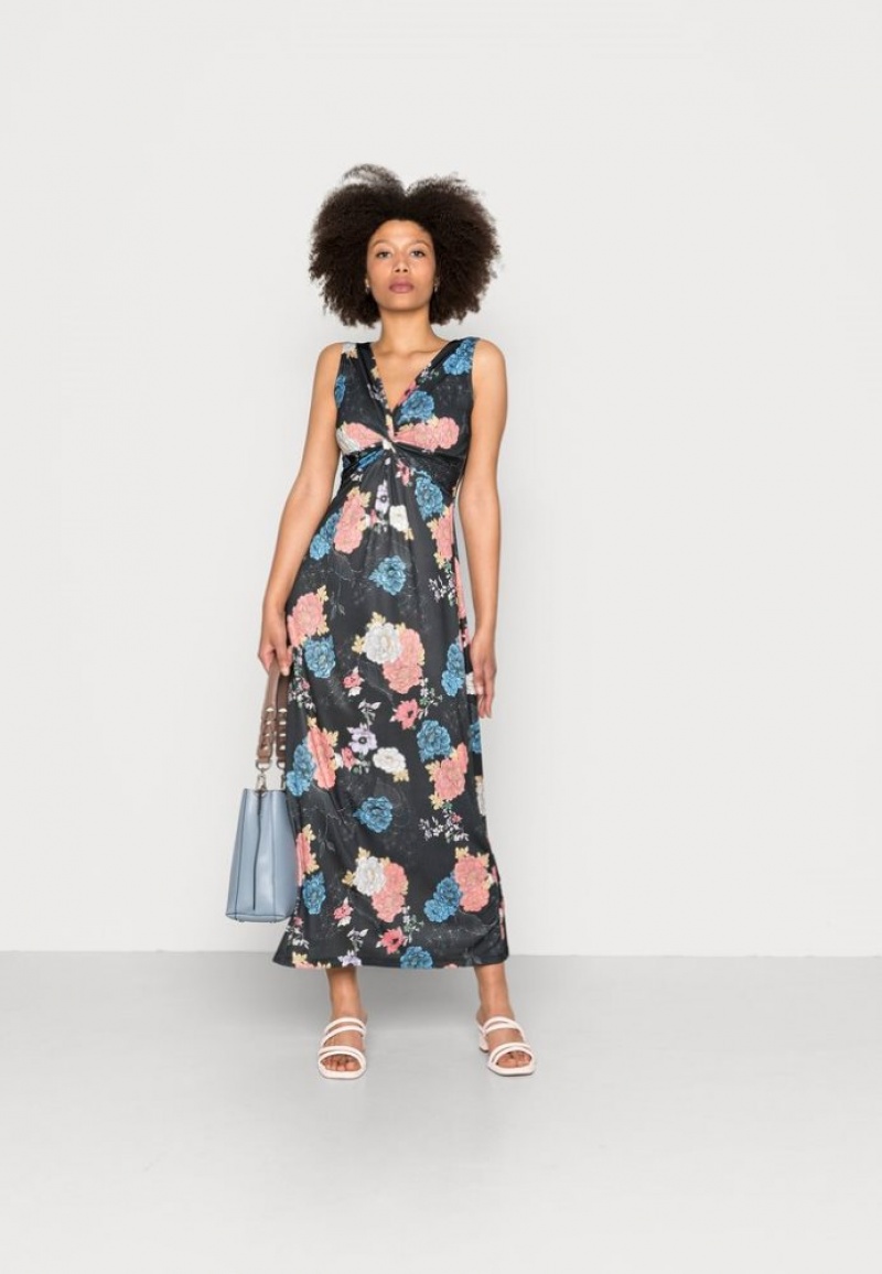 Anna Field Maxi Jurken Jurk Dames Zwart | 3815-SFHOD