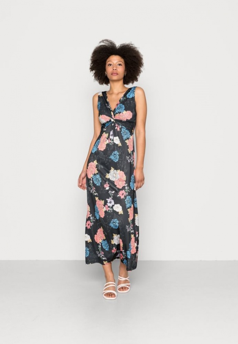 Anna Field Maxi Jurken Jurk Dames Zwart | 3815-SFHOD