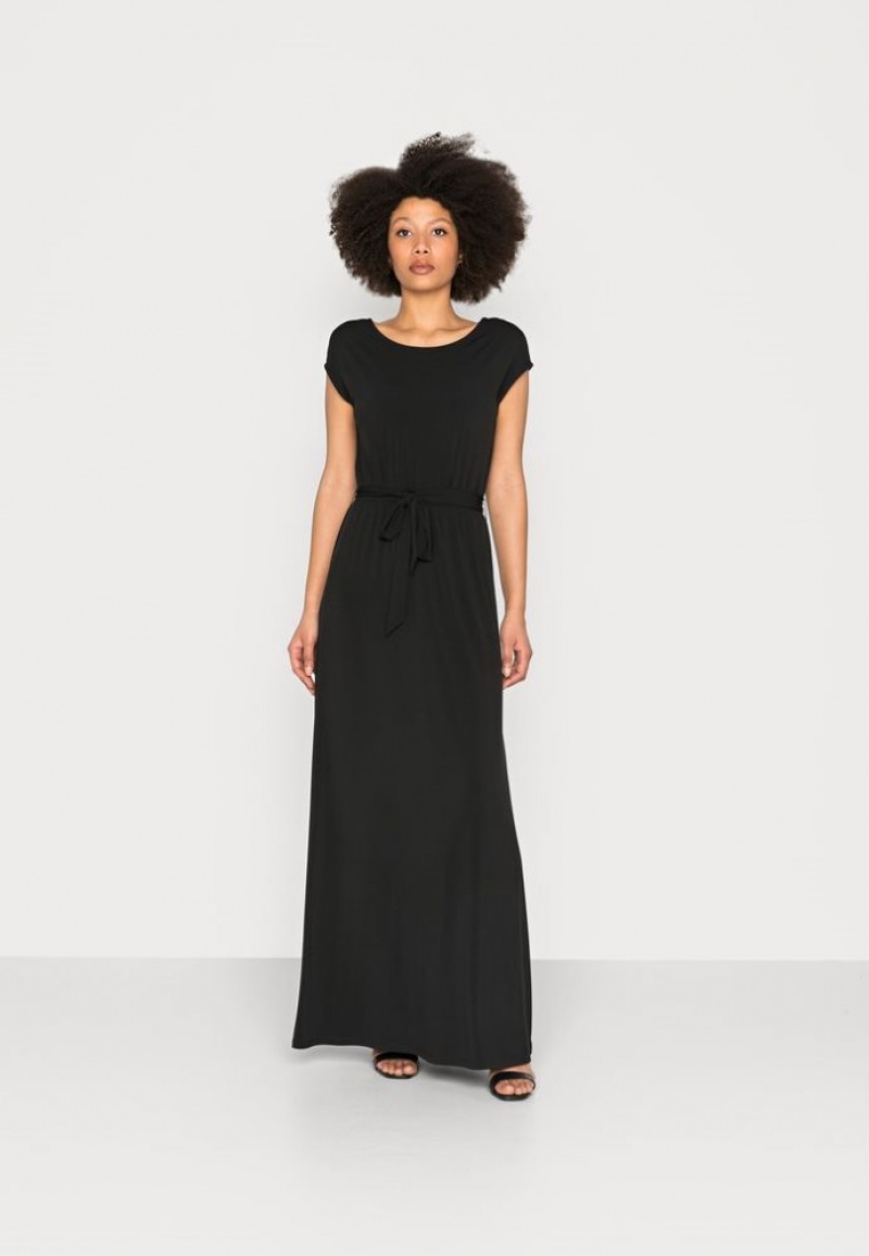 Anna Field Maxi Jurken Jurk Dames Zwart | 2468-UNECQ