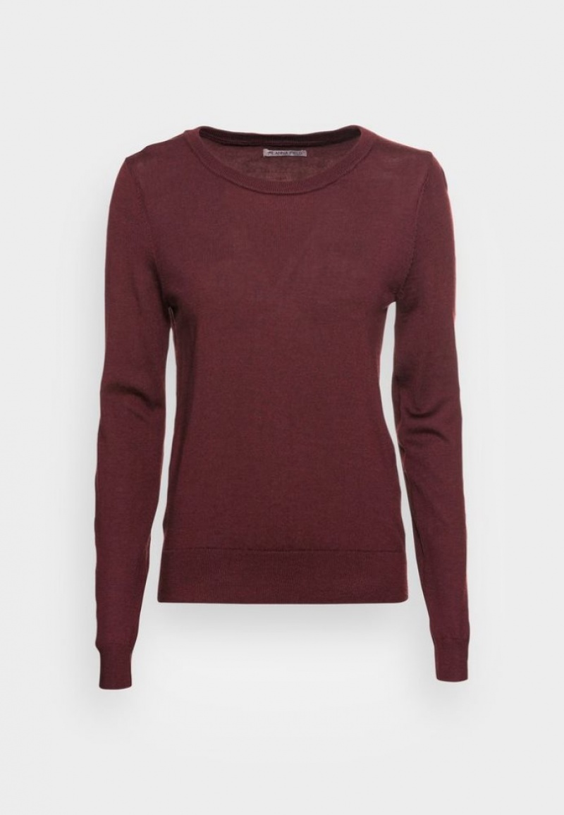 Anna Field Merino Wol Jumper Jumper Pullover Dames Bordeaux | 6240-GQAIH