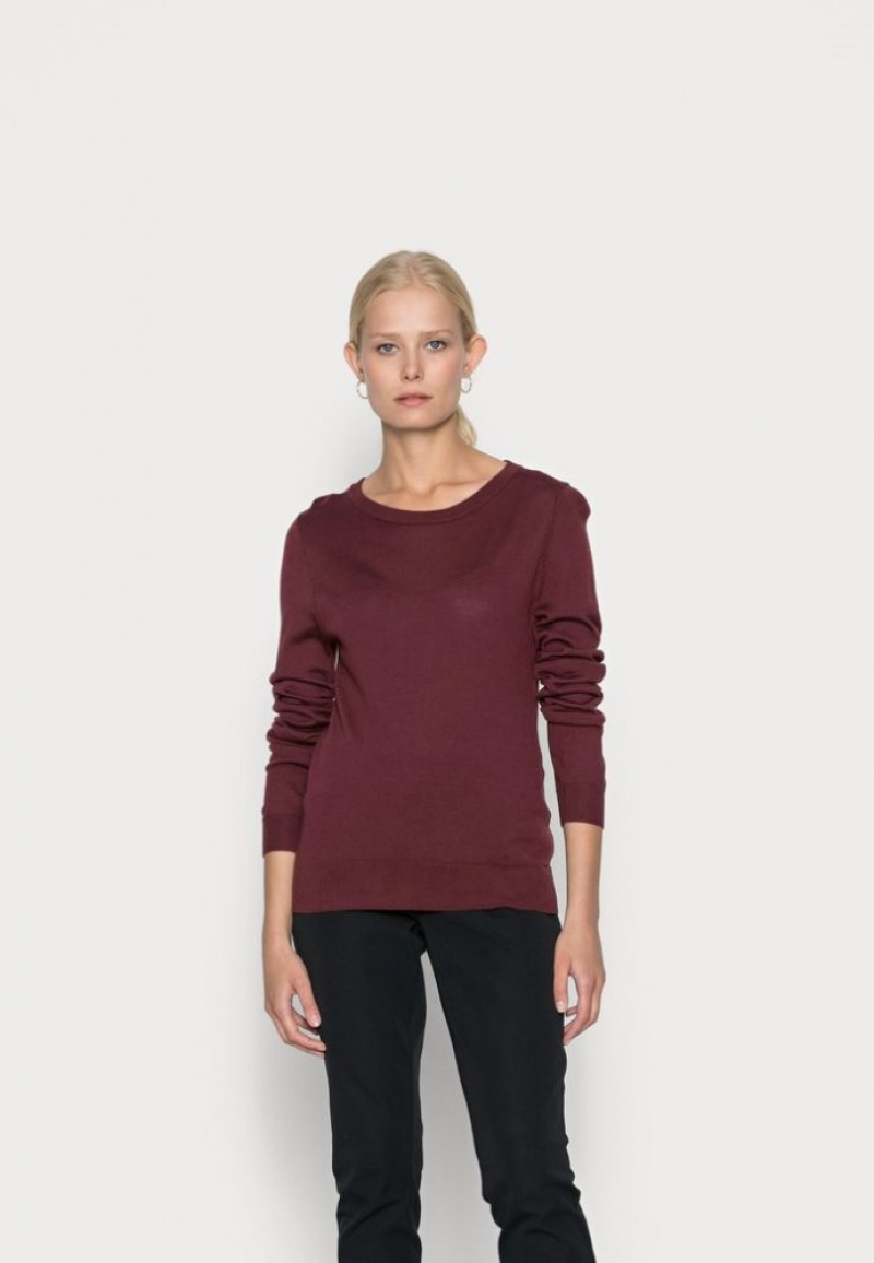 Anna Field Merino Wol Jumper Jumper Pullover Dames Bordeaux | 6240-GQAIH