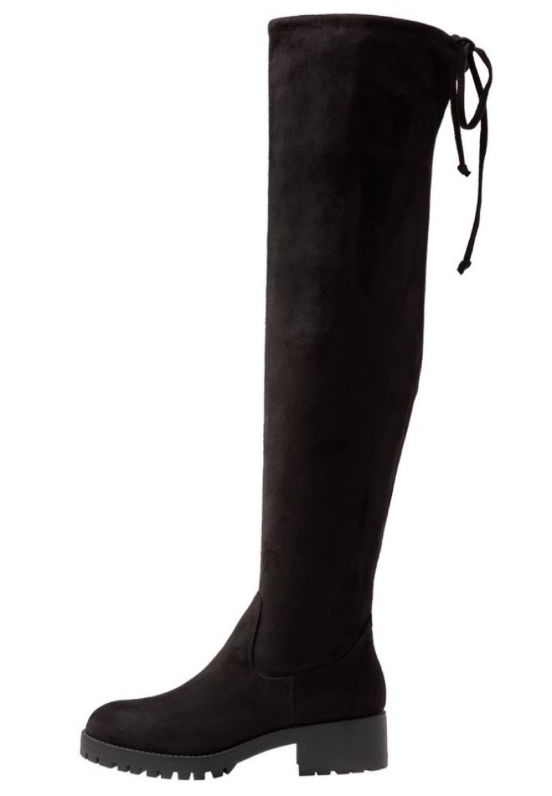 Anna Field Over The Knee Boots Laarzen Dames Zwart | 8950-BKZTD