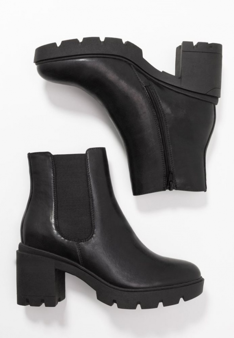 Anna Field Platform Ankle Boots Enkellaarzen Dames Zwart | 3906-GJMTN