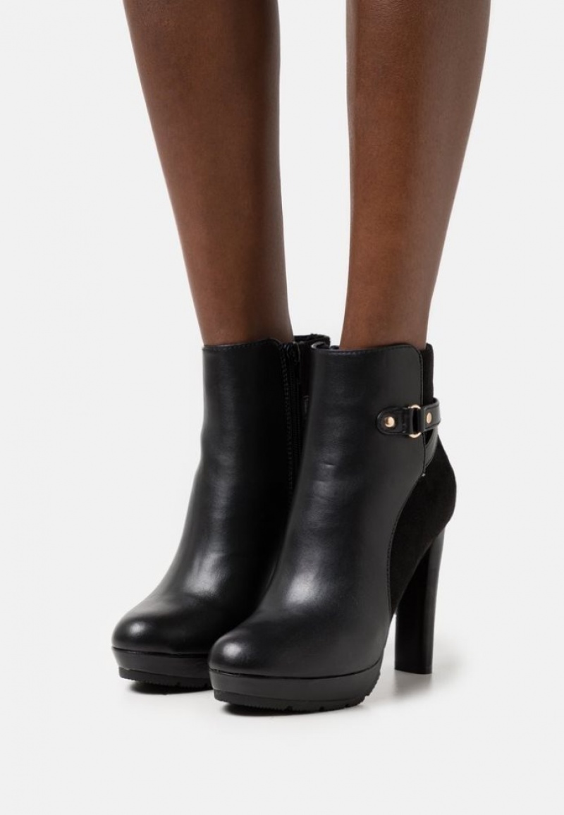 Anna Field Platform Ankle Boots Enkellaarzen Dames Zwart | 8492-EJOMH