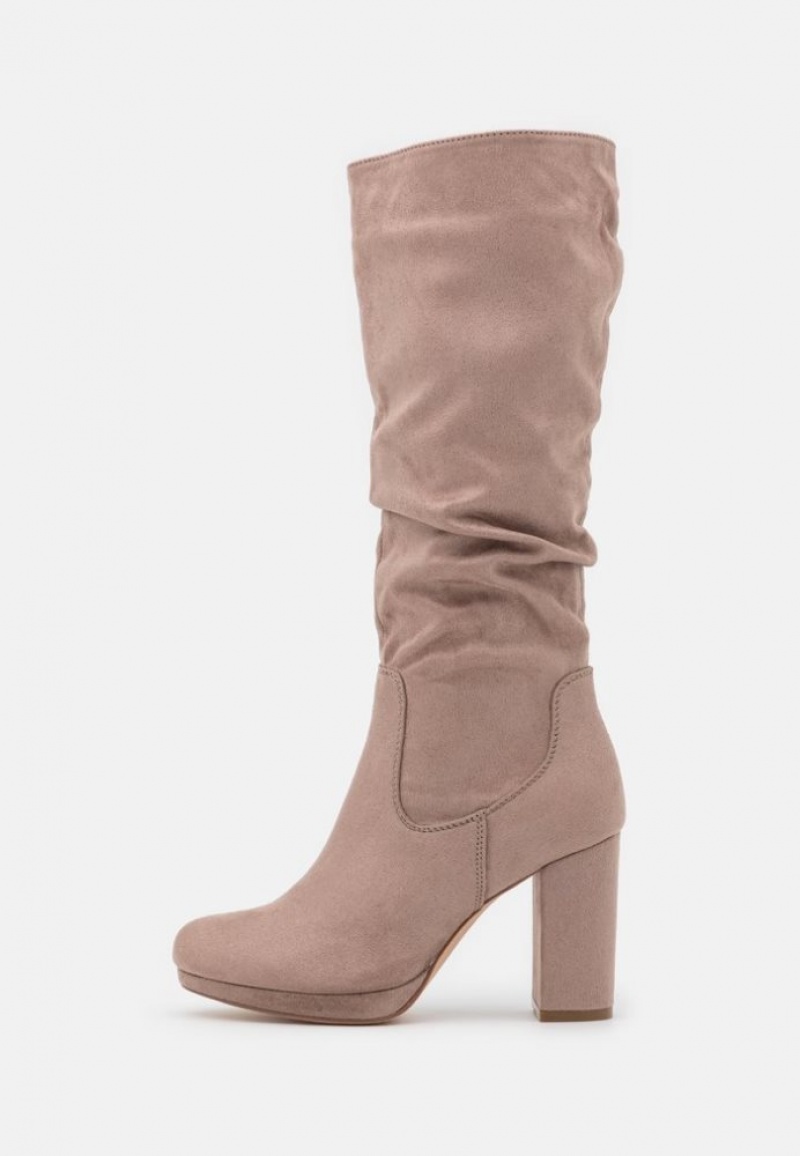 Anna Field Platform Boots Laarzen Dames Grijs Bruin | 5123-QSXDC