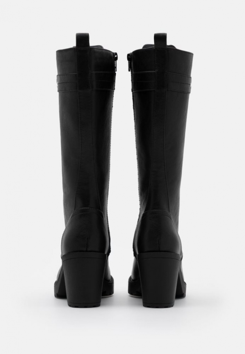 Anna Field Platform Boots Laarzen Dames Zwart | 4753-TXUIG