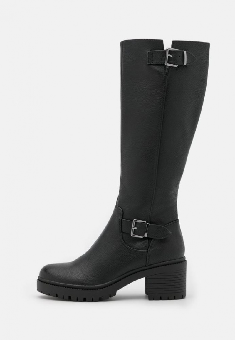 Anna Field Platform Boots Laarzen Dames Zwart | 2671-GWPSU