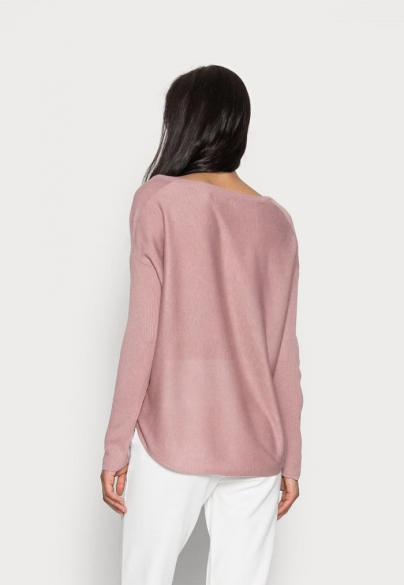 Anna Field Relaxed V Neck Jumper Pullover Dames Paars | 2135-HQSIA