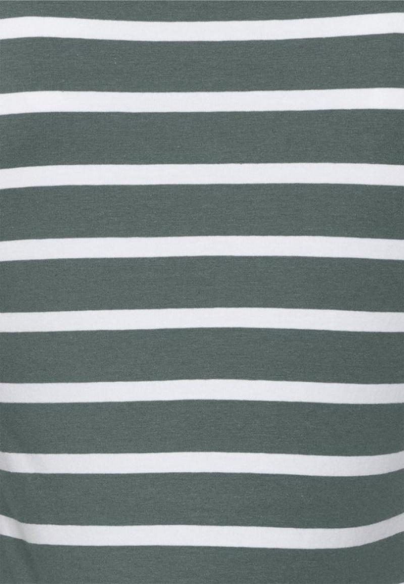 Anna Field Stripey Contrast Long Sleeved Top T-shirts Dames Lichtgroen | 7289-SMAOL