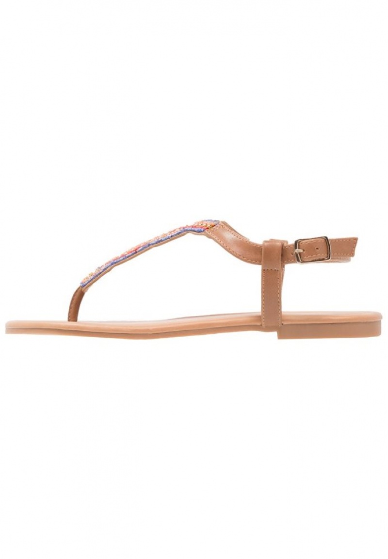 Anna Field T Bar Sandals Sandalen Dames Bruin | 5369-ROUHZ