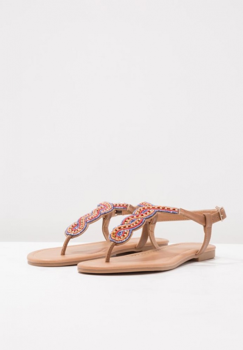 Anna Field T Bar Sandals Sandalen Dames Bruin | 5369-ROUHZ