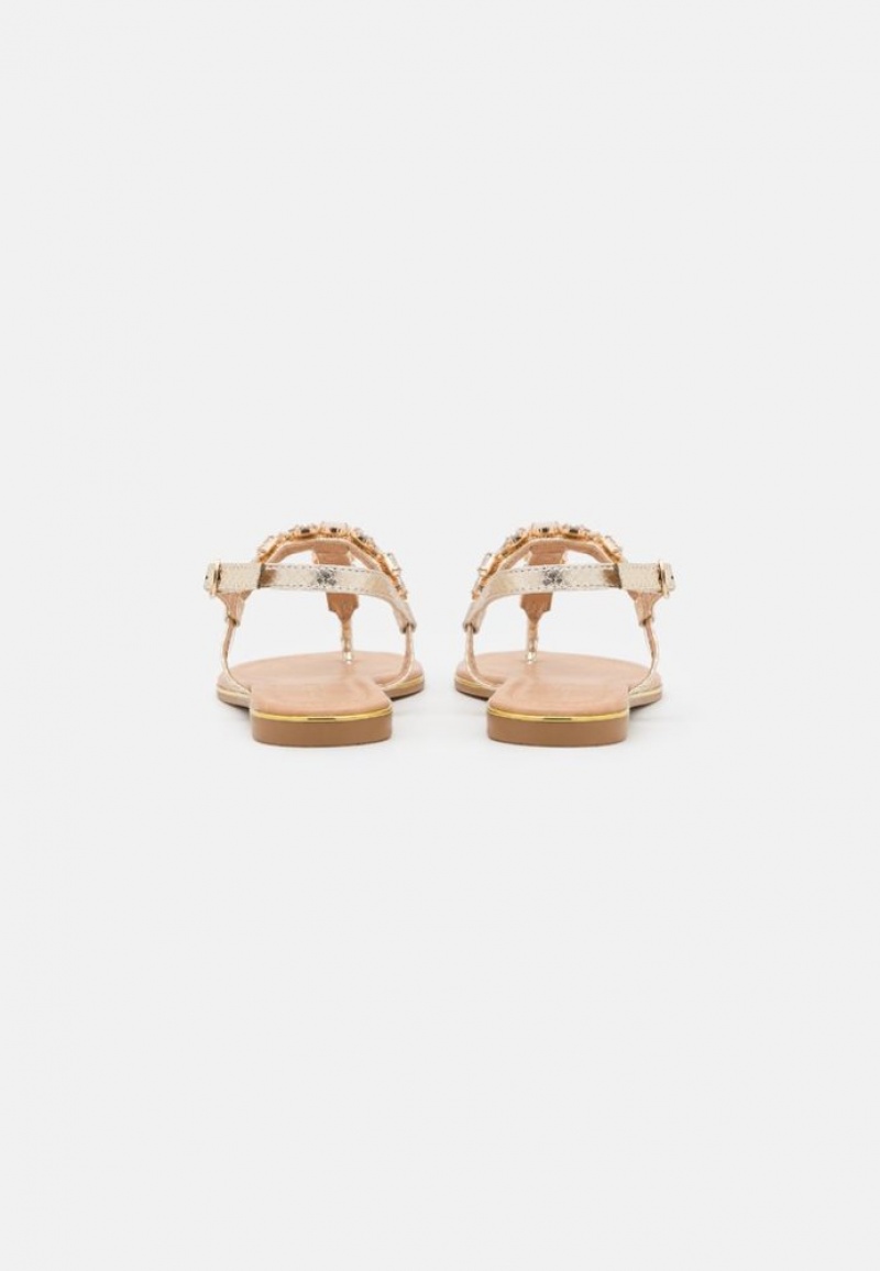 Anna Field T Bar Sandals Sandalen Dames Goud | 5341-POENI