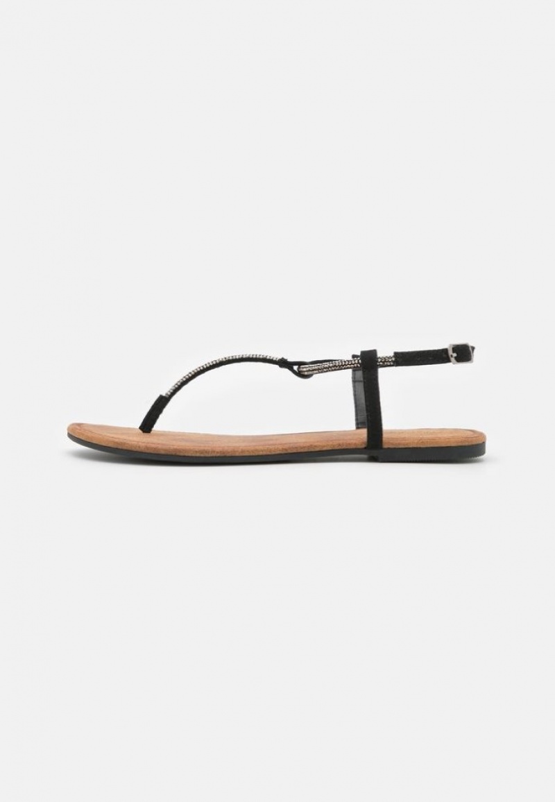 Anna Field T Bar Sandals Sandalen Dames Zwart | 9406-UCQEI