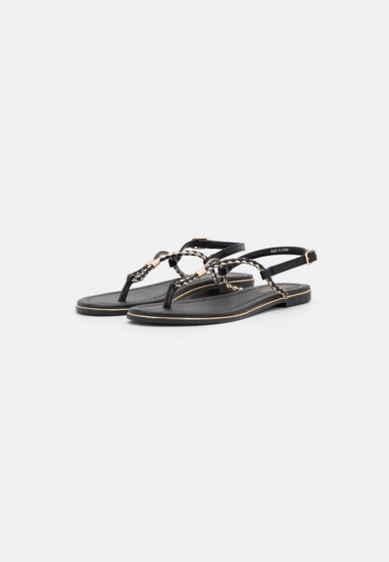 Anna Field T Bar Sandals Sandalen Dames Zwart | 3658-YAQDP