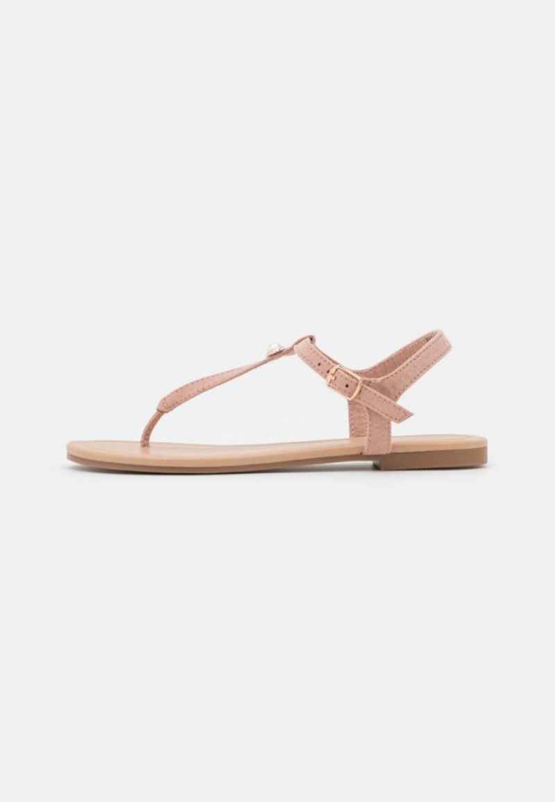 Anna Field T Bar Sandals Sandalen Dames Lichtroze | 3598-HAZBL