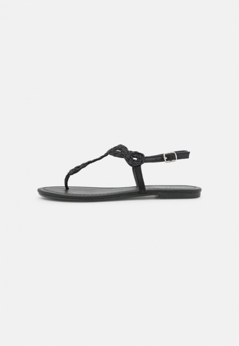 Anna Field T Bar Sandals Sandalen Dames Zwart | 1758-UOJGA