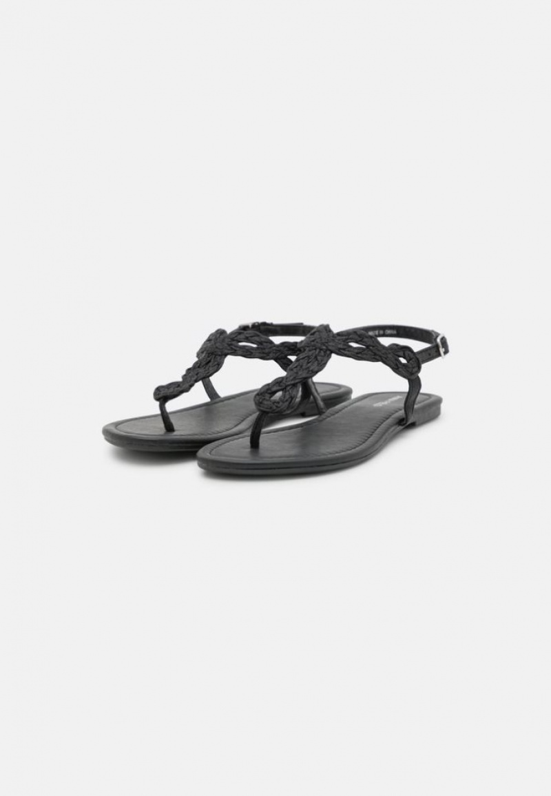 Anna Field T Bar Sandals Sandalen Dames Zwart | 1758-UOJGA